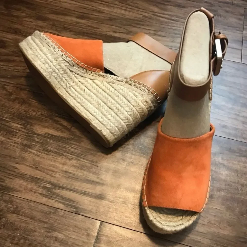 🆕 Marc Fisher Adalyn Espadrille Wedge Sandal 7